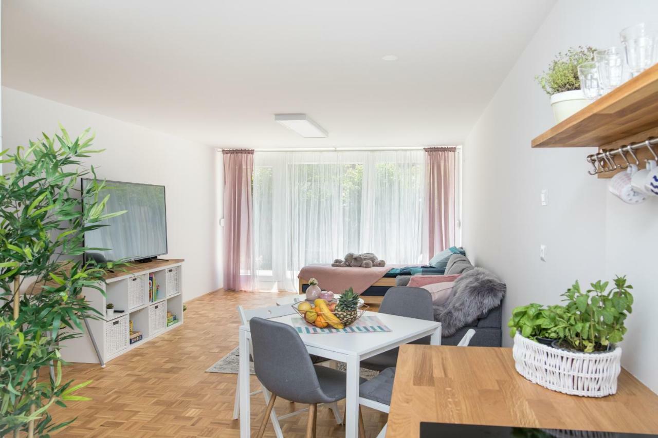 Family Apartment With Garden 卢布尔雅那 外观 照片